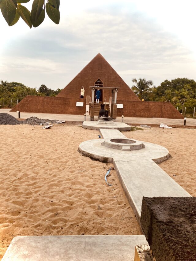 Pyramid temple in Pondicherry